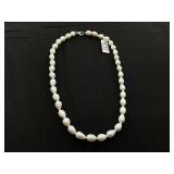 MCYS Cultured Freshwater Pearl Necklace (Clasp Needs Cleaning)