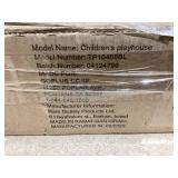 Costway Kids Outdoor Playhouse with Openable Windows and Door for Indoor Room