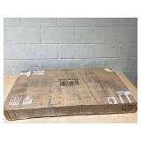 Giantex 42 Round Dining Table for 4, Kitchen Table with 0.3 Tempered Glass Tabletop, Rubber Wood Legs