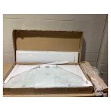 Giantex 42 Round Dining Table for 4, Kitchen Table with 0.3 Tempered Glass Tabletop, Rubber Wood Legs