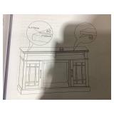 Costway 48 Inch Fireplace TV Stand with 18 Inch Fireplace Insert  for TVs up to 55 Inch