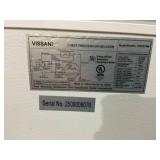 Vissani 7.0 cu. ft. Manual Defrost Chest Freezer with LED Light in White Model # HMCF7W5 (Transit Damage, See Photos)