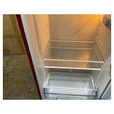 Galanz 22 in. 7.6 cu. ft. Retro Top Freezer Refrigerator, Hot Rod Red Model # GLRF76TMRDER2 (Used, Minor Transit Damage, See Photos)