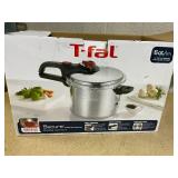 T-fal Initiatives Secure Aluminum Cookware, Pressure Cooker, 6 Quart, Silver