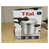 T-fal Initiatives Secure Aluminum Cookware, Pressure Cooker, 6 Quart, Silver