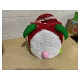 Holiday Time Set of 2 Light Up Tinsel Christmas Gnomes with 40 LED Lights