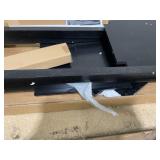 HOMCOM 2-Tier Side Table with Drawer Shelf, End Table for Living Room Hallway, Black