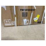 Costway 48" Mini Trampoline with Enclosure Heavy-Duty Metal Frame U-shaped Legs Orange