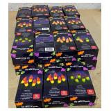 LOT OF Halloween Decorations (Lights, Spider Webbs, & Costume Handcuffs)