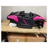 Qaba 12V Kids UTV, Battery Powered Ride on Truck, 3.7 MPH Off-Road Electric Car with Remote Control, 4-Wheel Suspension, LED Headlights, 3 Speeds, Horn & Music, for Boys and Girls, Pink