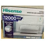 Hisense - 450 Sq. Ft. 12,000 BTU Cooling Window Air Conditioner Inverter - White Model: AHLW1225TW1W Height 14.6 in Width 20.3 in Depth 20.5 in