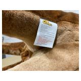 Qaba Kids Ride on Rocking Horse Toddler Plush Toy with Realistic Sounds for 3 Years Old Children - Brown