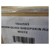 Shorn Quad Windward White Sheepskin...