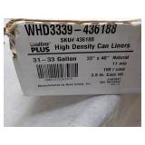 Case of 100 Clear 31-33 gallong Can...