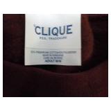 4 Clique Maroon Sweatshirts size Ad...