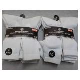12 pair White Wear Proof Athletic S...