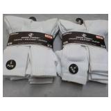 12 pair White Wear Proof Athletic S...