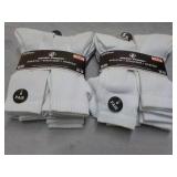 12 pair White Wear Proof Athletic S...
