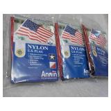 3 Nylon 3 ft x 5 ft US Flags...