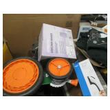 Pallet of assorted household, electrical, hardware and other items.  All UNTESTED, some may have issues