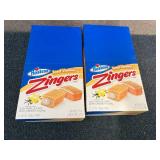 2 Packs Of Hostess Iced Vanilla Zingers