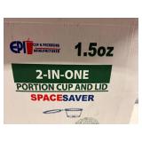 6x 50ct Sleeves 2-in-one 1.5oz Portion Cup & Attached Lid