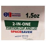 6x 50ct Sleeves 2-in-one 1.5oz Portion Cup & Attached Lid