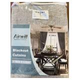 SSS. Airwill Linen Curtains-Blackout-54x82(possible Size) Nothing on package