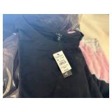 SSS. 4 Mens Medium 1/4 Zip Sweaters(Green), Womens Dress, Womens Blouse and 2 Free People Suits