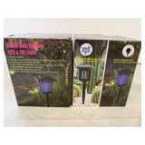 MM. 2x Solar Bug Zapper LED & UV Light