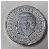2 Oz. 2023 Great Britain  £5 Pounds 2 oz .9999  Fine Silver BULL OF CLARENCE- King Charles - Airtite Case