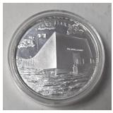 2 oz .999 Fine Silver - Pearl Harbor  (US Landmarks Series #3) - Airtite Case