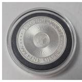 2 Oz Fine Troy  Silver  - The Werewolf Round  -  .999 Fine Silver - Airtite Capsule