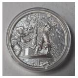 2 Oz Fine.Silver - Pirate Treasure .999 Fine Silver " No Prey-No Pay" - The Plank - Airtite Case