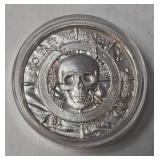 2 Oz.Fine Silver - Pirate Treasure .999 Fine Silver " No Prey-No Pay" - Siren - Airtite Case