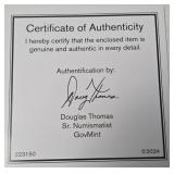 2025 W - Silver  American Eagle Dollar - Proof - BU - COA