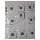 Book of 27 -1958 Brown Wheat Pennies