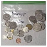 Bag of Foreign Coins