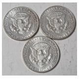 1 - 1965 Kennedy Silver Half Dollar (40% Silver) , 2 - 1967 Kennedy Silver Half Dollar       (40% Silver)