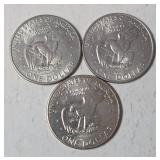 3 - 1971 Eisenhower Dollars - UNC