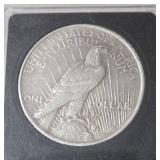 1923 Silver Peace Dollar - UNC -  Black Slab