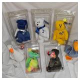 Assortment of 7 Beanie Bears