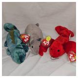 Lot of 3 Beanie Babies-Ty-Various Themes as Pictured