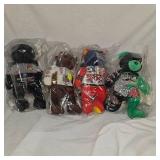 Speed Beans Nascar Beanies, Set of 4