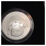 2022 National Purple Heart Hall of Fame UNC 1oz Silver Dollar-US Mint