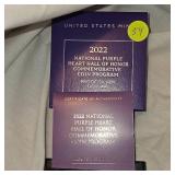 2022 National Purple Heart Hall of Fame  "Proof" UNC 1oz Silver Dollar-US Mint