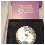 2022 National Purple Heart Hall of Fame  "Proof" UNC 1oz Silver Dollar-US Mint