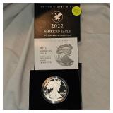2022 Silver Eagle "Proof" Coin, 1 oz Silver-US Mint