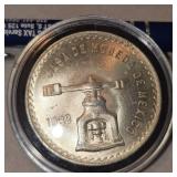 1980 1 onza Mexican Silver Coin