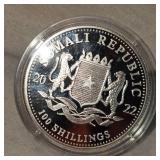 2022 1 ounce Silver African Leopard